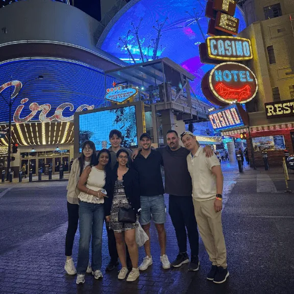 Convoy Finance team on a night out during a conference trip